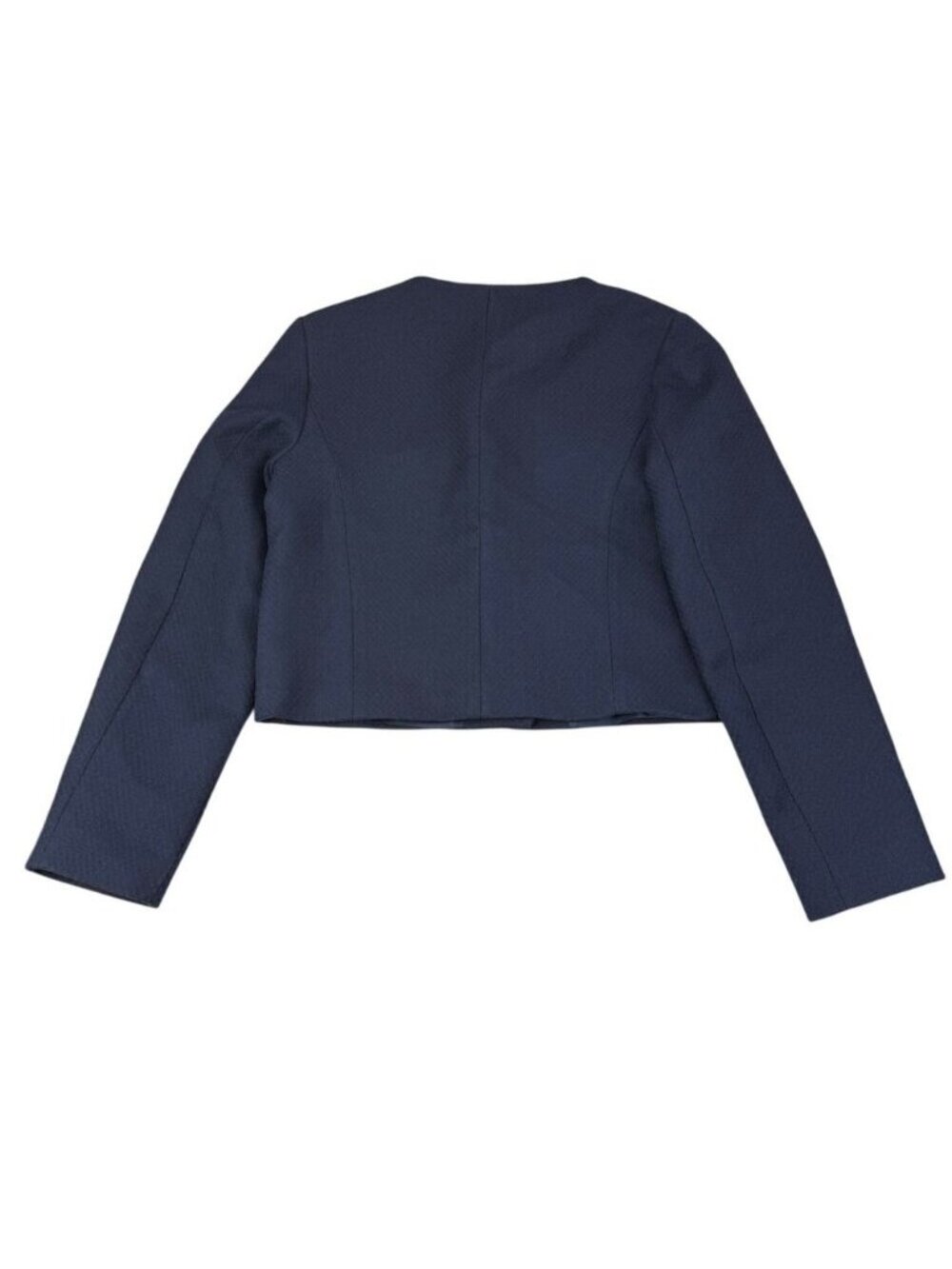 Zara Round-Neck Blazer Navy - Picture 8 of 8